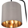 Настольная лампа LUMION ELSA 8037/1T MODERNI LN25 Е27 60W 220V черный/серый/золотой, металл/текстиль