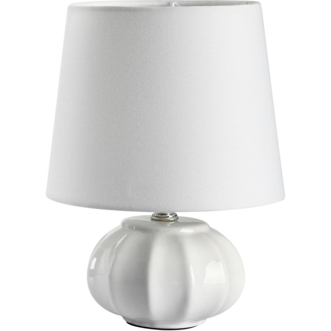 Настольная лампа LUMION HAMA 8145/1T MODERNI LN25 000 Е27 1*60W 220V белый, керамика/текстиль