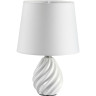 Настольная лампа LUMION KEILA 8143/1T MODERNI LN25 000 Е27 1*60W 220V белый, керамика/текстиль