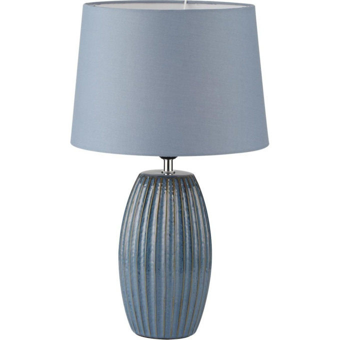 Настольная лампа LUMION LAPUNA 8122/1T COMFI LN25 000 E27 1*60W 220V синий, керамика/текстиль
