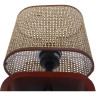 Настольная лампа LUMION MADERANA 8200/1T COUNTY LN25 E27 1*60W 220V кофейный/коричневый, дерево/текстиль