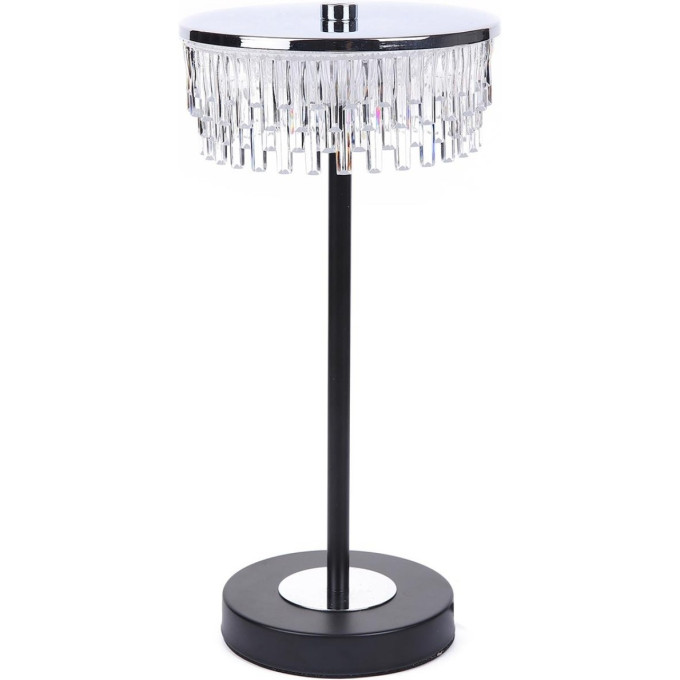 Настольная лампа LUMION SATIANA LEDIO LN25 8204/1TL LED 7W 4000К 220V серебро/черный/прозрачный, металл/акрил