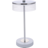 Настольная лампа LUMION SATIANA LEDIO LN25 8252/1TL LED 7W 400К 220V серебро/белый/прозрачный, металл/акрил