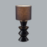 Настольная лампа LUMION SEGI 8133/1T MODERNI LN25 000 E27 1*60W 220V черный, керамика/текстиль