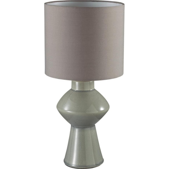 Настольная лампа LUMION SEGI 8129/1T MODERNI LN25 000 E27 1*60W 220V серый, керамика/текстиль