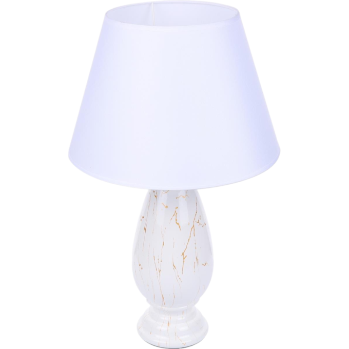 Настольная лампа LUMION SHARLIN 8218/1T CLASSI LN25 Е27 1*60W 220V белый, керамика/текстиль