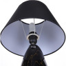 Настольная лампа LUMION SHARLIN CLASSI LN25 8219/1T Е27 1*60W 220V черный, керамика/текстиль