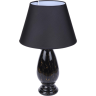 Настольная лампа LUMION SHARLIN CLASSI LN25 8219/1T Е27 1*60W 220V черный, керамика/текстиль