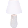 Настольная лампа LUMION SINNA 8211/1T CLASSI LN25 Е27 1*60W 220V белый жемчужный/белый, керамика/текстиль