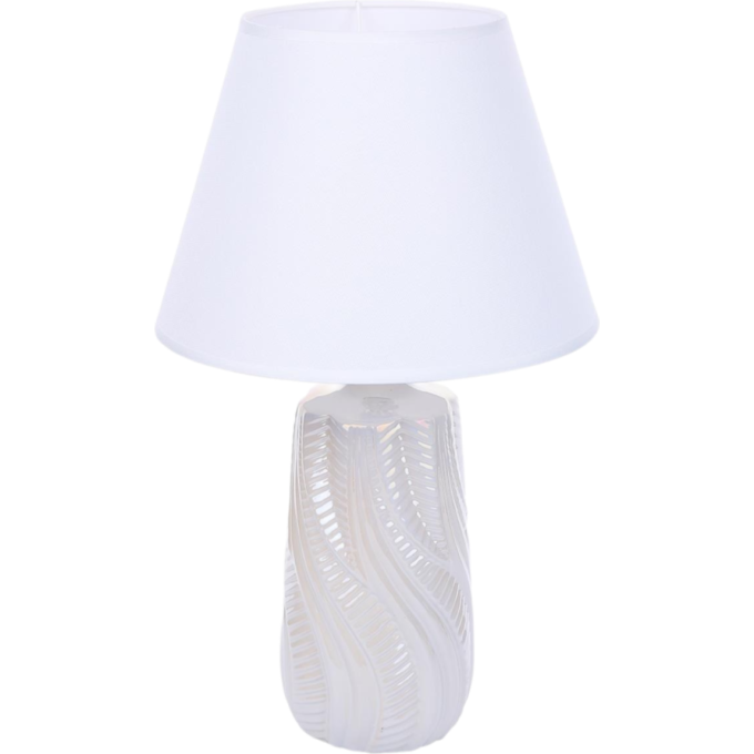 Настольная лампа LUMION SINNA 8211/1T CLASSI LN25 Е27 1*60W 220V белый жемчужный/белый, керамика/текстиль