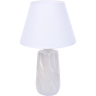Настольная лампа LUMION SINNA 8211/1T CLASSI LN25 Е27 1*60W 220V белый жемчужный/белый, керамика/текстиль