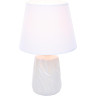 Настольная лампа LUMION SINNA 8212/1T CLASSI LN25 Е27 1*60W 220V белый жемчужный/белый, керамика/текстиль