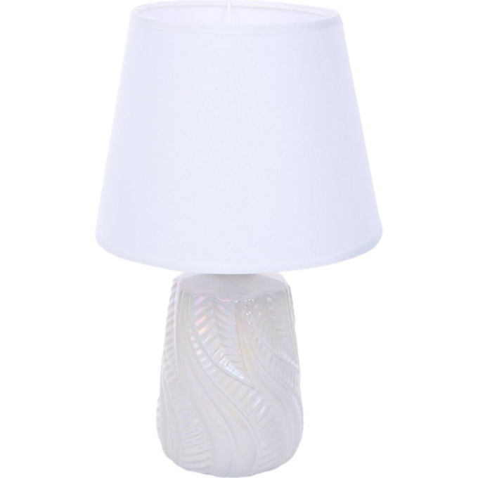 Настольная лампа LUMION SINNA 8212/1T CLASSI LN25 Е27 1*60W 220V белый жемчужный/белый, керамика/текстиль