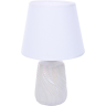 Настольная лампа LUMION SINNA 8212/1T CLASSI LN25 Е27 1*60W 220V белый жемчужный/белый, керамика/текстиль