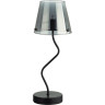 Настольная лампа LUMION SMOKY 6570/1T MODERNI LN24 G9 1*20W 220V черный/дымчатый/металл/стекло