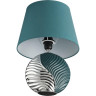Настольная лампа LUMION TAPALA 8140/1T MODERNI LN25 000 Е27 1*60W 220V бирюзовый/серебро, керамика/текстиль