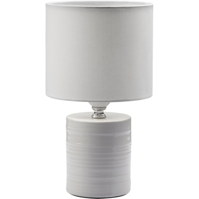 Настольная лампа LUMION TUALA 8144/1T MODERNI LN25 000 Е27 1*60W 220V белый, керамика/текстиль