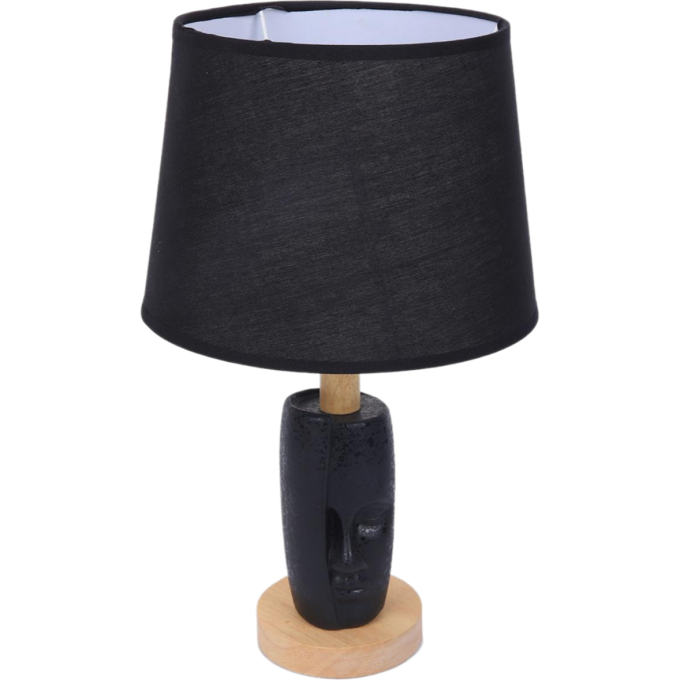 Настольная лампа LUMION VISIONA MODERNI LN25 8209/1T Е27 1*60W 220V черный, керамика/текстиль