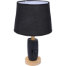 Настольная лампа LUMION VISIONA MODERNI LN25 8209/1T Е27 1*60W 220V черный, керамика/текстиль