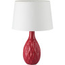 Настольная лампа LUMION YARA 8137/1T MODERNI LN25 000 Е27 1*60W 220V красный/белый, керамика/текстиль