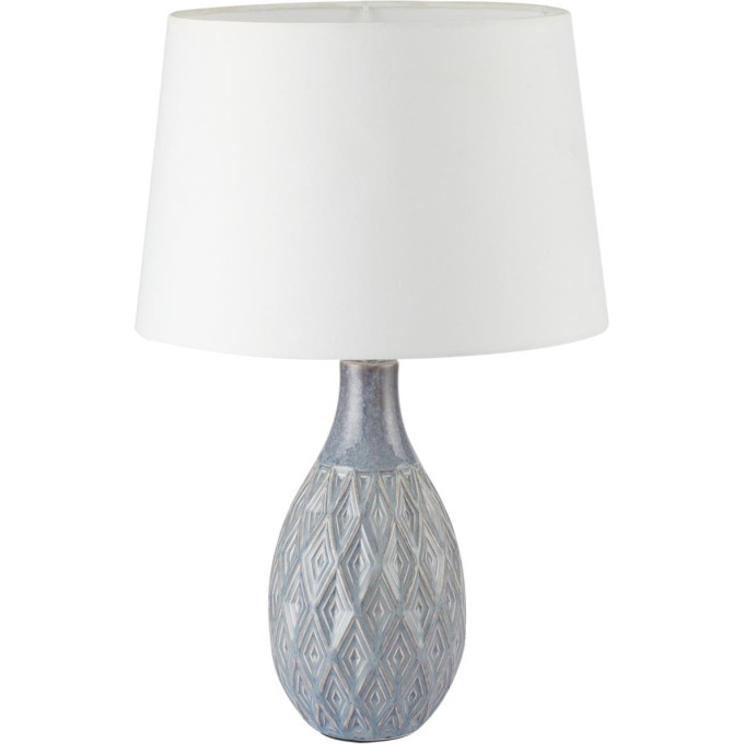 Настольная лампа LUMION YARA 8138/1T MODERNI LN25 000 Е27 1*60W 220V серый/белый, керамика/текстиль