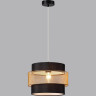 Подвес LUMION ANIMAISA Е27 60W 220V 8003/1A MODERNI LN24 черный/черный, золотой металл/металл, текстиль