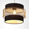 Подвес LUMION ANIMAISA Е27 60W 220V 8003/1A MODERNI LN24 черный/черный, золотой металл/металл, текстиль