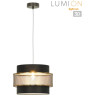 Подвес LUMION ANIMAISA Е27 60W 220V 8003/1A MODERNI LN24 черный/черный, золотой металл/металл, текстиль