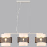 Подвес LUMION ANIMAISA 8002/3A MODERNI LN24 Е27 3*60W 220V белый, черный металл/металл, текстиль