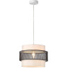 Подвес LUMION ANIMAISA 8002/1A MODERNI LN24 Е27 60W 220V белый, черный металл/металл, текстиль