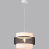 Подвес LUMION ANIMAISA 8002/1A MODERNI LN24 Е27 60W 220V белый, черный металл/металл, текстиль