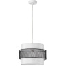 Подвес LUMION ANIMAISA 8002/1A MODERNI LN24 Е27 60W 220V белый, черный металл/металл, текстиль