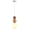 Подвес LUMION BONBONES 6558/1 SUSPENTIONI LN24 G9 1*20W 220V белый/белый, коричневый, кремовый/металл/металл, стекло