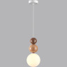 Подвес LUMION BONBONES 6558/1 SUSPENTIONI LN24 G9 1*20W 220V белый/белый, коричневый, кремовый/металл/металл, стекло