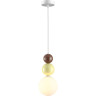 Подвес LUMION BONBONES 6557/1 SUSPENTIONI LN24 G9 1*20W 220V белый/белый, коричневый, персиковый/металл/металл, стекло