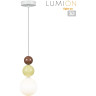 Подвес LUMION BONBONES 6557/1 SUSPENTIONI LN24 G9 1*20W 220V белый/белый, коричневый, персиковый/металл/металл, стекло