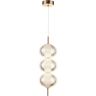 Подвес LUMION CAPRICE 6577/18L LEDIO LN24 LED 18W 220V золото/прозрачный/металл/пластик