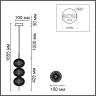 Подвес LUMION CAPRICE 6577/18L LEDIO LN24 LED 18W 220V золото/прозрачный/металл/пластик