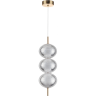 Подвес LUMION CAPRICE 6577/18L LEDIO LN24 LED 18W 220V золото/прозрачный/металл/пластик