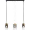 Подвес LUMION 8101/3A COMFI ISHA LN25 325 Е14 3*40W 220V черный/бронза металл/стекло