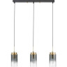 Подвес LUMION 8101/3A COMFI ISHA LN25 325 Е14 3*40W 220V черный/бронза металл/стекло