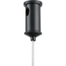 Подвес LUMION CORNE 6595/4A MODERNI LN24 E27 4*60W 220V черный/прозрачный, металл/стекло