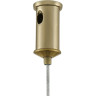 Подвес LUMION CORNE 6596/4A MODERNI LN24 E27 4*60W 220V латунь титаниум/прозрачный, металл/стекло
