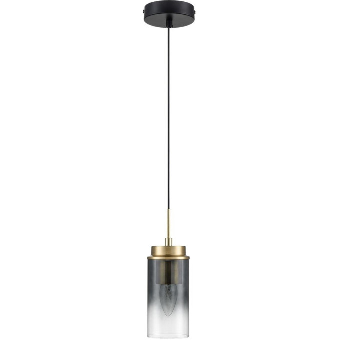 Подвес LUMION ISHA 8101/1A COMFI LN25 325 Е14 1*40W 220V черный/бронза металл/стекло