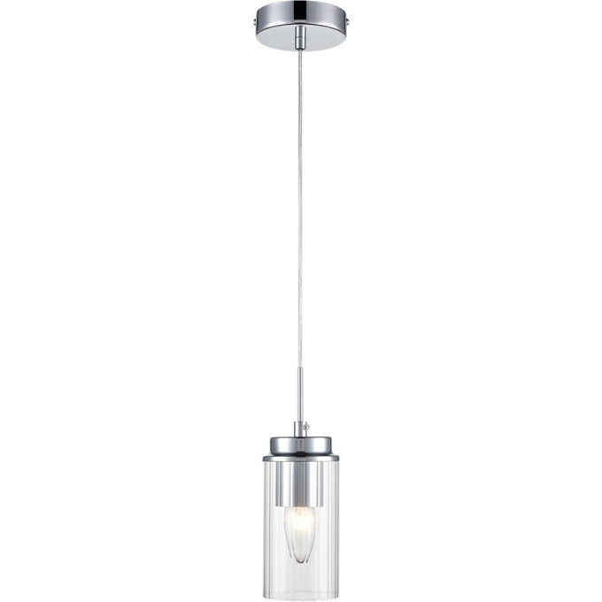 Подвес LUMION ISHA 8102/1A COMFI LN25 Е14 1*40W 220V хром/прозрачный металл/металл