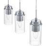 Подвес LUMION ISHA 8102/3A COMFI LN25 Е14 3*40W 220V хром/прозрачный металл/металл