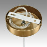 Подвес LUMION JANE 6593/1 MODERNI LN24 E14 1*40W 220V латунь/белый, металл/текстиль, стекло