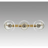 Подвес LUMION JANE 6593/3A MODERNI LN24 E14 3*40W 220V латунь/белый, металл/текстиль, стекло