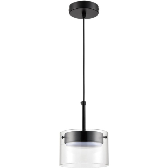 Подвес LUMION NATALINA 8232/1 COMFI LN25 193 LED GX70 1*10W 220V черный/прозрачный, металл/стекло