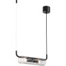 Подвес LUMION TORONTO 6561/2 SUSPENTIONI LN24 G9 2*20W 220V черный/прозрачный/металл/стекло